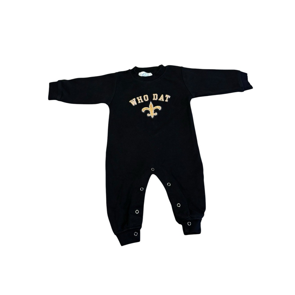 Drew Brees  New Orleans Saints "Who Dat" 12-18 Month Embroidered One Piec Romper